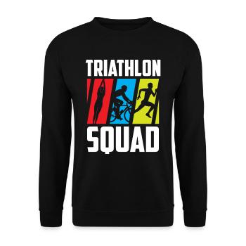 Triathlon Team Triathlete Triathlons Triathlete - Unisex Sweatshirt - black - Front - Alina (178cm) & Michal (187cm)