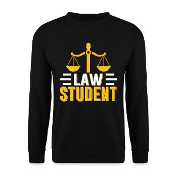 Law Student Lawyer Lawyer Lawyer Law - Unisex Sweatshirt - black - Front - Alina (178cm) & Michal (187cm)