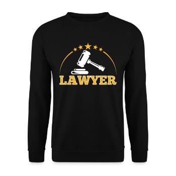 Avocat Diplôme en droit Avocat - Sweat-shirt Unisexe - noir - Devant - Alina (178cm) & Michal (187cm)