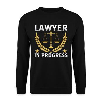 Avocat Travaux en cours Avocat Avocat Droit - Sweat-shirt Unisexe - noir - Devant - Alina (178cm) & Michal (187cm)