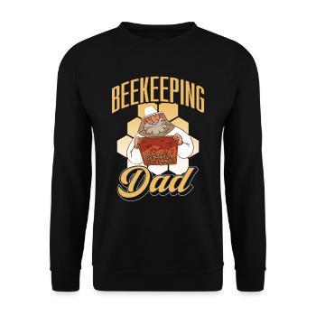 Beekeeping, Papa, Beekeepers, Beekeepers, Honey Bee - Unisex Sweatshirt - black - Front - Alina (178cm) & Michal (187cm)