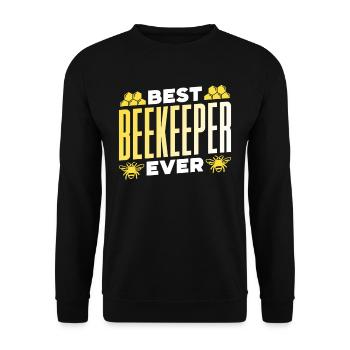 Bester Imker Aller Zeiten Biene Imkerei Imkern - Unisex Pullover - Schwarz - Vorne - Alina (178cm) & Michal (187cm)
