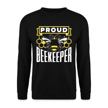 Fier apiculteur apiculteur apiculteur - Sweat-shirt Unisexe - noir - Devant - Alina (178cm) & Michal (187cm)