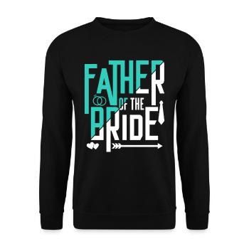 Vater Der Braut Party Heiraten Bräute Hochzeit - Unisex Pullover - Schwarz - Vorne - Alina (178cm) & Michal (187cm)