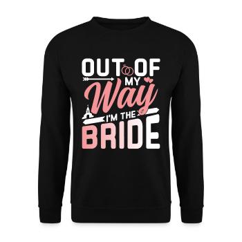 À l’écart, je suis la mariée mariée - Sweat-shirt Unisexe - noir - Devant - Alina (178cm) & Michal (187cm)