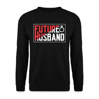 Future Husband Party Wedding Groom - Sweat-shirt Unisexe - noir - Devant - Alina (178cm) & Michal (187cm)