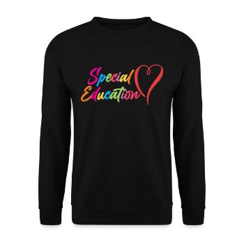 Sonderpädagogik Beruf Lehrer Sonderpädagoge - Unisex Pullover - Schwarz - Vorne - Alina (178cm) & Michal (187cm)