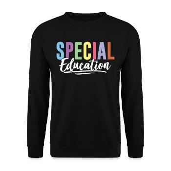 Sonderpädagogik Lehrer Beruf Sonderpädagoge - Unisex Pullover - Schwarz - Vorne - Alina (178cm) & Michal (187cm)