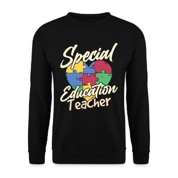 Special Education Teacher Profession Special Education Educator - Unisex Sweatshirt - black - Front - Alina (178cm) & Michal (187cm)