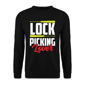 Lock Picking Lover Cracker Cracking Lock - Sweat-shirt Unisexe - noir - Devant - Alina (178cm) & Michal (187cm)