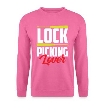 Lock Picking Liebhaber Knacker Knacken Schloss - Unisex Pullover - Pink - Vorne