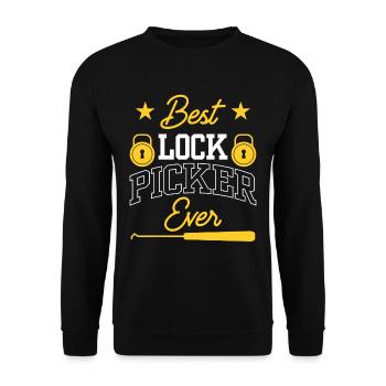 Le meilleur serrurier jamais choisi - Sweat-shirt Unisexe - noir - Devant - Alina (178cm) & Michal (187cm)