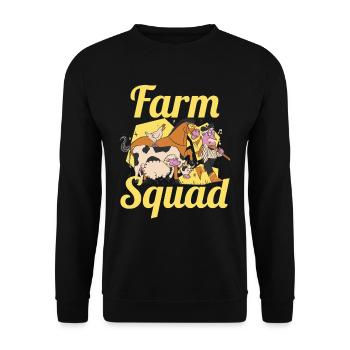 Farm Team Agriculture Farmer Farmer - Unisex Sweatshirt - black - Front - Alina (178cm) & Michal (187cm)