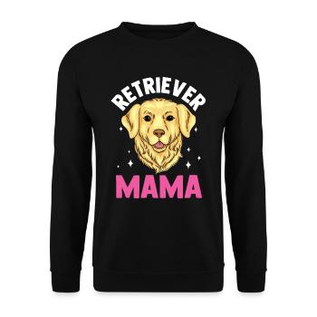 Retriever Maman Fille Chien de compagnie Retrievers - Sweat-shirt Unisexe - noir - Devant - Alina (178cm) & Michal (187cm)