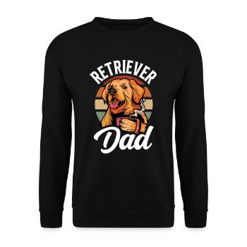 Retriever Daddy Boy Type Chien Pet Retrievers - Sweat-shirt Unisexe - noir - Devant - Alina (178cm) & Michal (187cm)