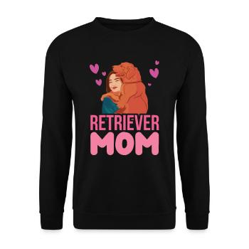 Retriever-Mama Girl Retrievers Retriever Dog - Unisex Sweatshirt - black - Front - Alina (178cm) & Michal (187cm)