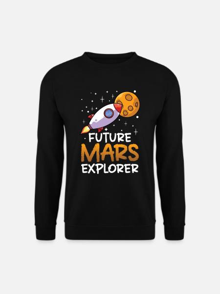 Zukünftiger Mars Erforscher Planet Astronaut - Unisex Pullover - Schwarz