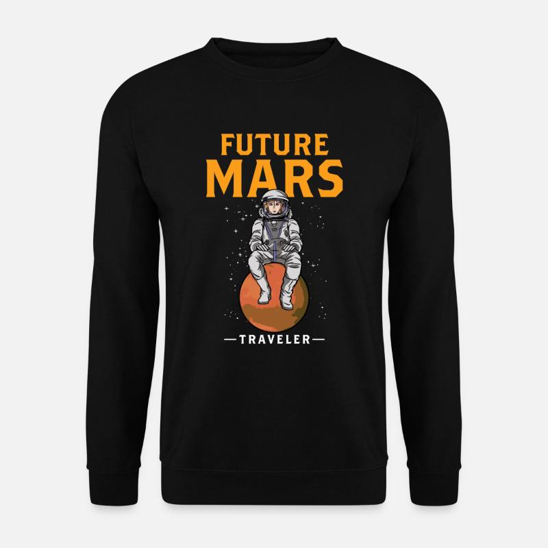 Future Mars Traveler Planet Astronaut - Unisex Sweatshirt - black