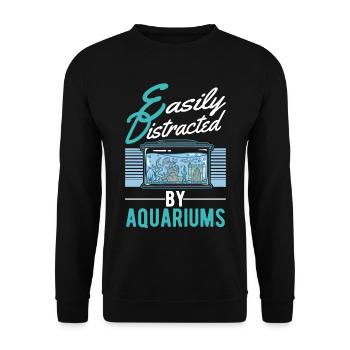 Aquariist Aquaristik Aquarium - Sweat-shirt Unisexe - noir - Devant - Alina (178cm) & Michal (187cm)