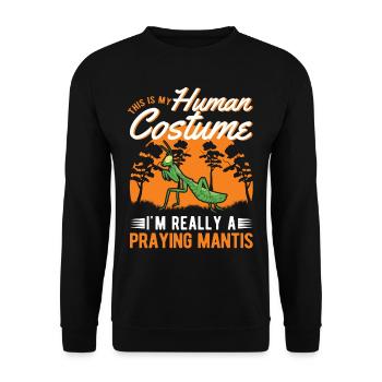 Praying Mantis Mantis Mantis Mantis - Unisex Sweatshirt - black - Front - Alina (178cm) & Michal (187cm)