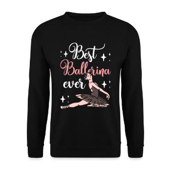 Meilleure danseuse de ballet de tous les temps - Sweat-shirt Unisexe - noir - Devant - Alina (178cm) & Michal (187cm)