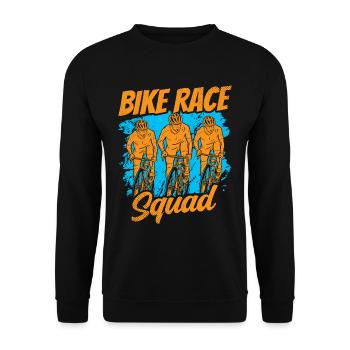 Cycling Race Team Bicycle Cyclist Race Race - Unisex Sweatshirt - black - Front - Alina (178cm) & Michal (187cm)