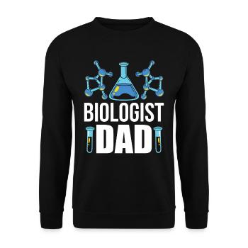 Biologiste Papa Professeur de biologie Biologiste Biologie - Sweat-shirt Unisexe - noir - Devant - Alina (178cm) & Michal (187cm)