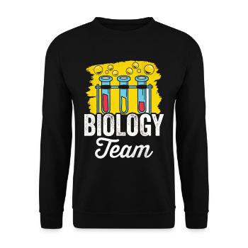 Équipe de biologie Biologiste Professeur de biologie - Sweat-shirt Unisexe - noir - Devant - Alina (178cm) & Michal (187cm)