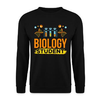 Biology Student Biology Student Biologist Profession - Unisex Sweatshirt - black - Front - Alina (178cm) & Michal (187cm)