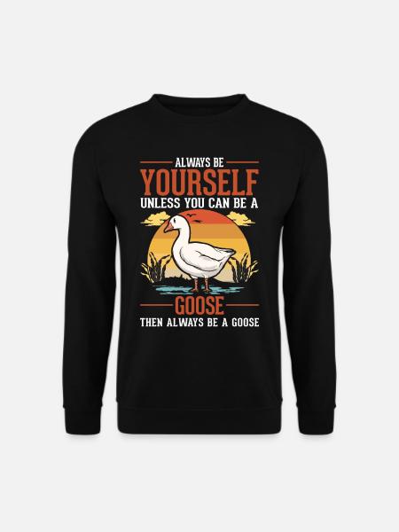 Geese Gift Goose Lovers Goose Breeders - Unisex Sweatshirt - black