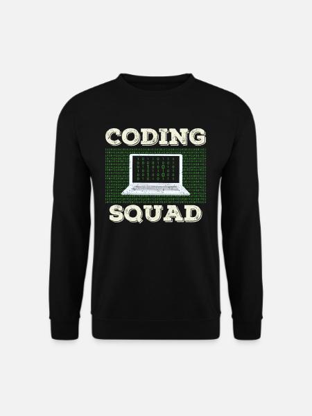 Coding Team Programmierer Coder Programmieren - Unisex Pullover - Schwarz