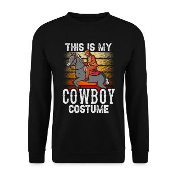 Das Ist Mein Cowboy Kostüm Süß Cowboys Texas - Unisex Pullover - Schwarz - Vorne - Alina (178cm) & Michal (187cm)