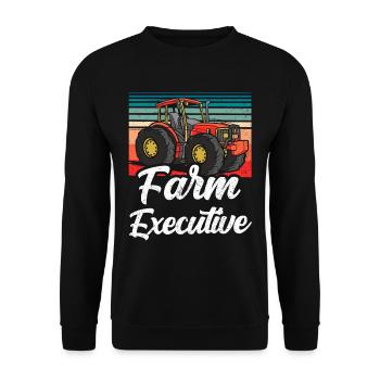 Chef Fermier Agriculteur - Sweat-shirt Unisexe - noir - Devant - Alina (178cm) & Michal (187cm)