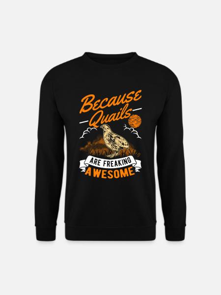 Wachtelzüchter Geschenk Wachtel - Unisex Pullover - Schwarz