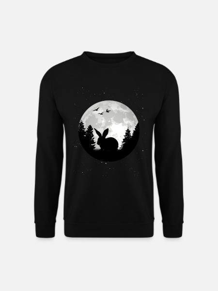 Lapin Lune Lapin Lapin - Sweat-shirt Unisexe - noir