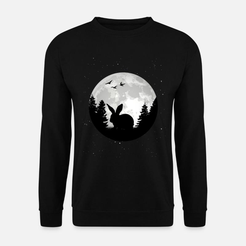 Lapin Lune Lapin Lapin - Sweat-shirt Unisexe - noir