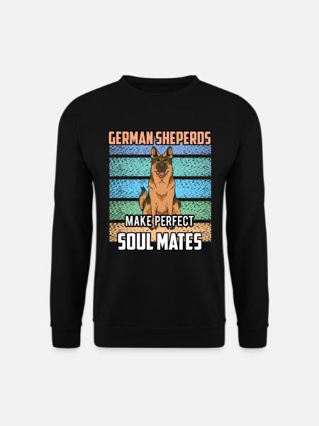 German Shepherds Perfect Soulmate Cute - Unisex Sweatshirt - black