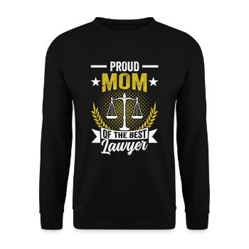 Fière maman du meilleur avocat avocat avocat avocat - Sweat-shirt Unisexe - noir - Devant - Alina (178cm) & Michal (187cm)