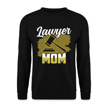 Avocat Maman Diplôme Avocat Avocat Droit - Sweat-shirt Unisexe - noir - Devant - Alina (178cm) & Michal (187cm)