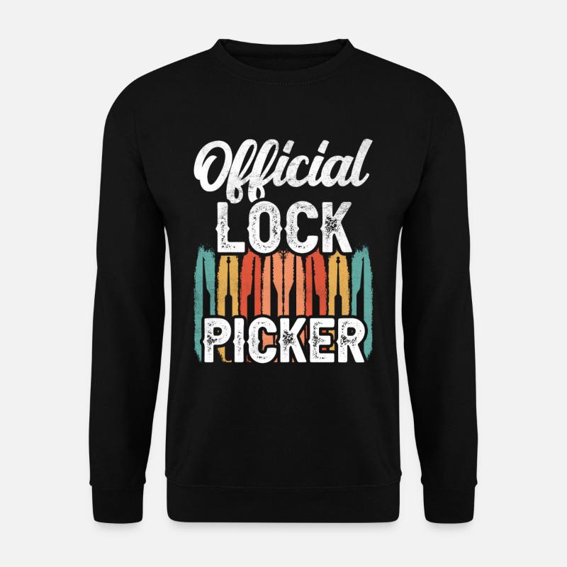 Official Lock Cracker Lock Picker Lock - Unisex Sweatshirt - black