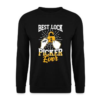 The Best Lock Picker Ever Lock Picking - Unisex Sweatshirt - black - Front - Alina (178cm) & Michal (187cm)