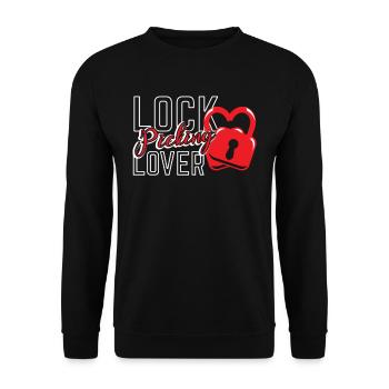 Lock Picking Lover Cracking Cracker Lock - Sweat-shirt Unisexe - noir - Devant - Alina (178cm) & Michal (187cm)