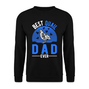 Meilleur papa de caille - Sweat-shirt Unisexe - noir - Devant - Alina (178cm) & Michal (187cm)