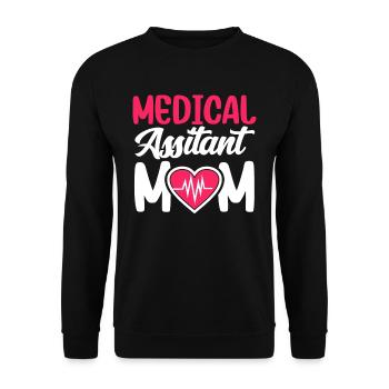 Medizinische Assistentin Mutter Medizinischer - Unisex Pullover - Schwarz - Vorne - Alina (178cm) & Michal (187cm)