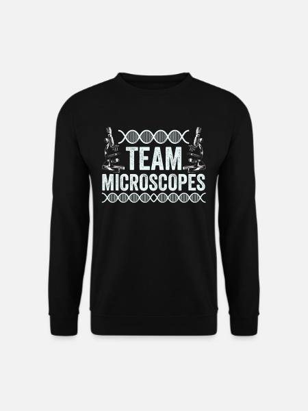 Équipe Microscopes Microscopes Dictons Microscope - Sweat-shirt Unisexe - noir