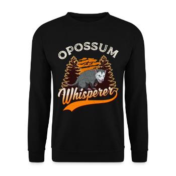 Opossum Whisperer Opossum Whisperer Marsupial - Sweat-shirt Unisexe - noir - Devant - Alina (178cm) & Michal (187cm)