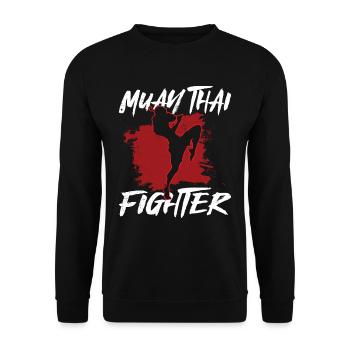Muay Thai combattants arts martiaux arts martiaux arts martiaux - Sweat-shirt Unisexe - noir - Devant - Alina (178cm) & Michal (187cm)