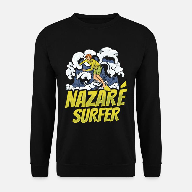 Nazaré Surfer Vagues Surf Surf - Sweat-shirt Unisexe - noir