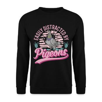 Pigeon pigeon fancier city pigeon carrier pigeon - Unisex Sweatshirt - black - Front - Alina (178cm) & Michal (187cm)