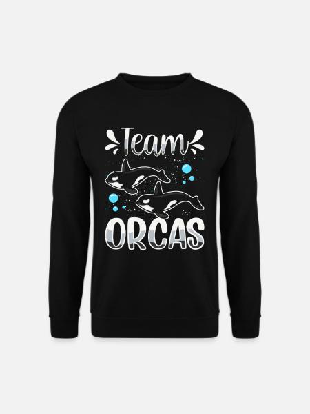 L’équipe Orques Orques tire sur la mer des baleines - Sweat-shirt Unisexe - noir